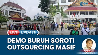 Buruh Tuntut Omnibus Law & Outsourcing Dihapuskan, Demo Serentak di Depan Kantor Wali Kota Batam