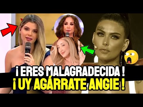 BRUNELLA HORNA reaccionó así a la carta de ANGIE JIBAJA para ROMINA GACHOY.
