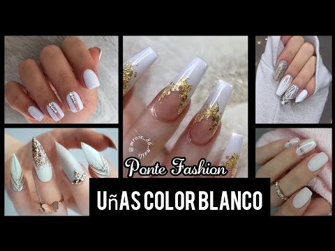 ❤DISEÑOS  DE UÑAS 2022💅 COLOR BLANCO/WHITE NAIL DESIGNS/ UÑAS DE MODA 2020/VARIOS DISEÑOS