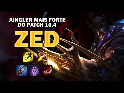O POSSÍVEL JUNGLER MAIS FORTE DO NOVO PATCH? *CLEAR E DANO ABSURDO* - ZED JUNGLE GAMEPLAY [PT-BR]