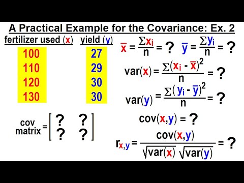 Covariance 1 of 17 What is Covariance in Relation to Variance and Correlation