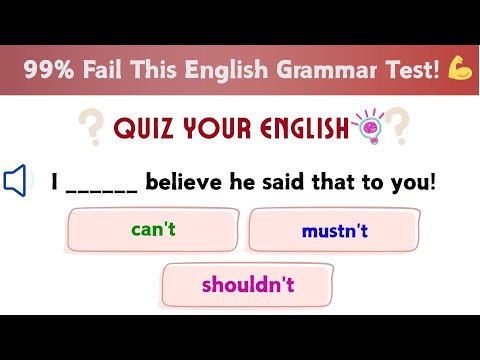 🧠 Modal Verbs Quiz: 99% Fail This English Grammar Test! 💪