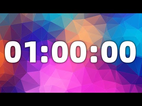1 Hour Timer With Alarm at The End | Timer for Productivity With Ticking Sound | Digital Timer | 4K