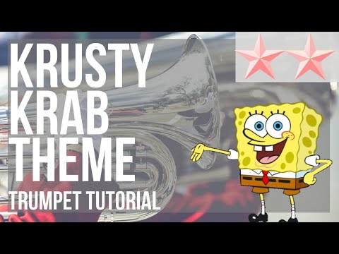SUPER EASY: How to play Krusty Krab Theme by Robert Alexander White on Trumpet (Tutorial)