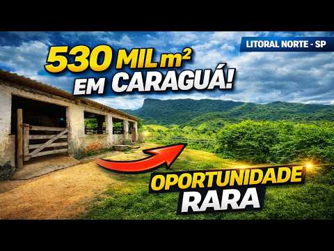 Área de 530 Mil m² em Caraguatatuba a 7km do Porto de São Sebastião | Oportunidade para Loteamento