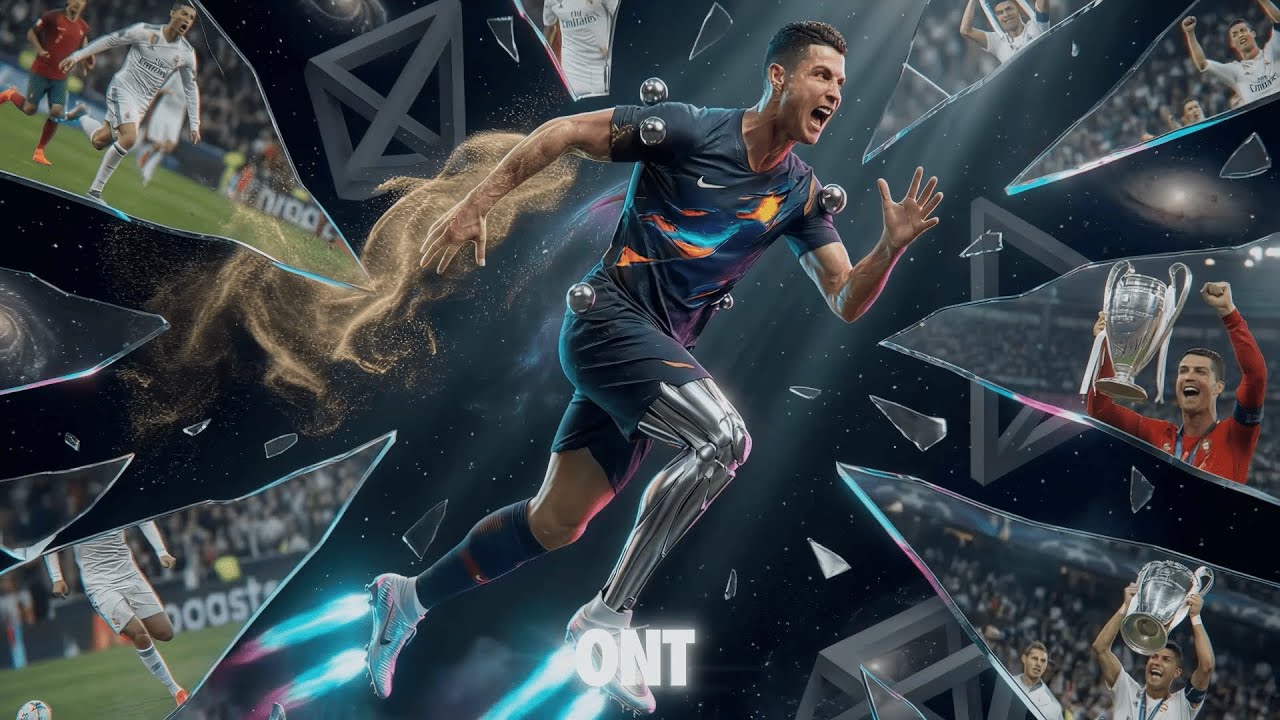 Cristiano Ronaldo AI Campaign - Cyberpunk Sports Advertising by MAY STUDIO