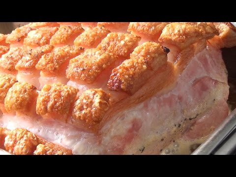 Roast pork from the oven