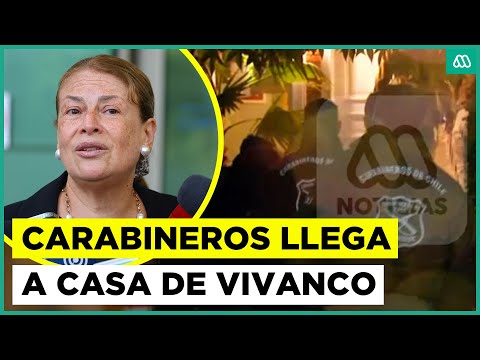 Funcionarios policiales llegaron a la casa de Ángela Vivanco en Las Condes