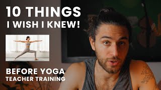 10 Things I Wish I Knew Before Yoga Teacher Training