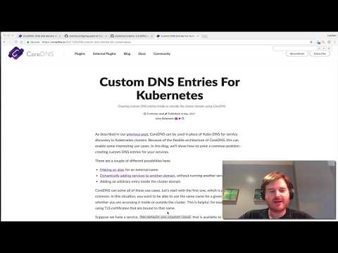 Using CoreDNS with Kubernetes