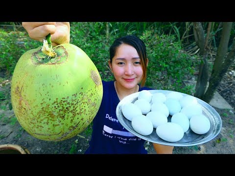Yummy Balut Cooking Coconut Juice - Balut Recipe - Cooking With Sros Video