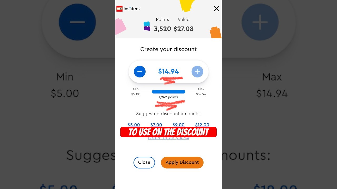 Best Way to Use LEGO Insider’s Points #lego #vip #shopping #save #shorts #youtube