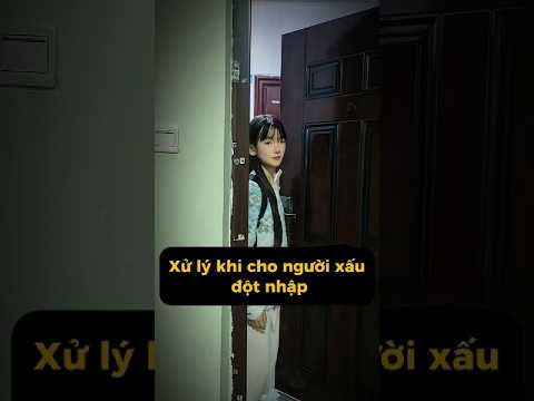 Trong nhà có kẻ xấu đột nhập, xem chị bé thông minh tự cứu mình thế nào... #mimixinhxan #shorts