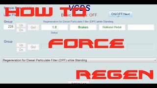 How to force dpf regen on vw tdi