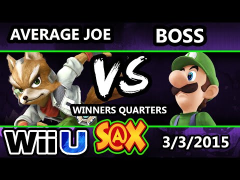 S@X - Average Joe (Fox, Sheik) Vs. Boss (Luigi) SSB4 Winners Quarters - Smash Wii U - Smash 4