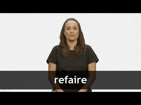 Re Fair Example English Translation of “REFAIRE” | Collins French-English Dictionary