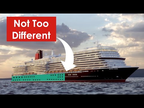 Thumbnail for Queen Anne's NEW Cunard Livery - NOT Cunard's biggest change! Cunard Funnel and Hull Colour History!