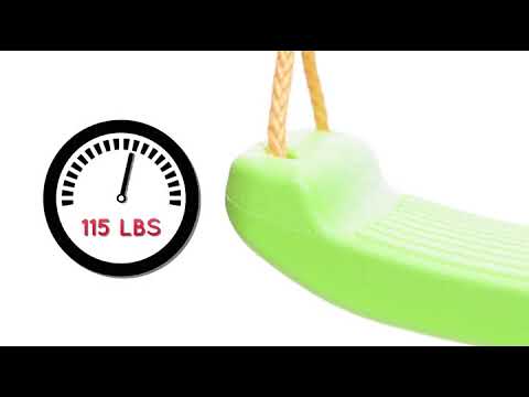 Swing-N-Slide WS 4869 Contoured Plastic Toddler & Child Seat with Rope, Green Reviews