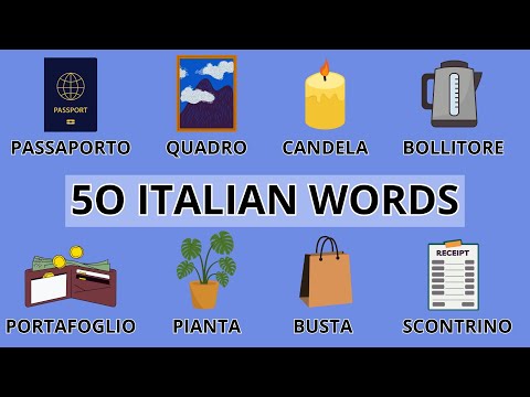 50 Italian Words for Complete Beginners | A1-A2 Vocabulary | With Pictures & Quiz [ENG SUB]