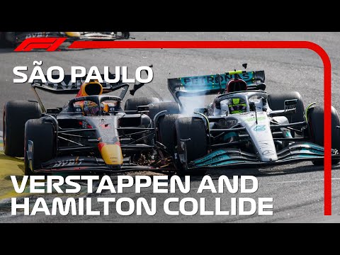 Verstappen and Hamilton Collide At Interlagos! | 2022 Sao Paulo Grand Prix