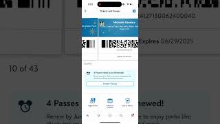 Downloading you Disney World Tickets to your Wallet