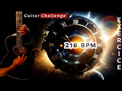 Acoustic Guitar Challenge ...! 218 Bpm Will you do it  ? (#arpeggio #acousticguitar )