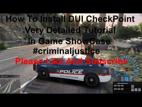 How To Install DUI Checkpoint.