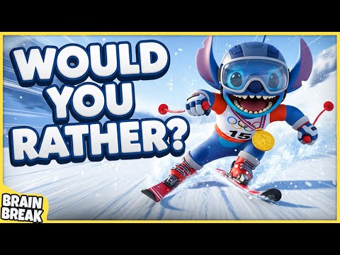 Winter Olympics Would You Rather? Workout | Winter Olympics Brain Breaks For Kids | Go Noodle Move