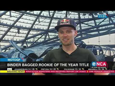 MotoGP Rookie of the year Binder speaks to eNCA