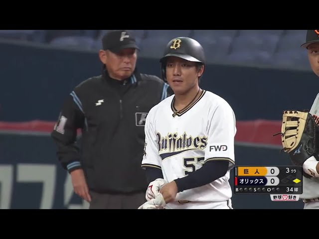 【3回裏】1番としての起用に応える!! オープン戦好調のバファローズ・宜保がマルチ安打!! 2020/3/6 B-G