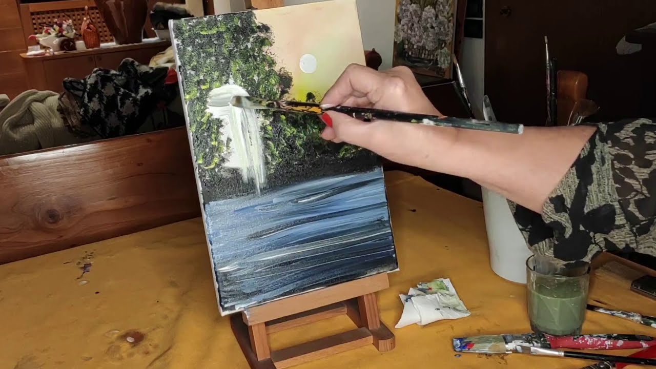 Dipinto su tela in pochi minuti