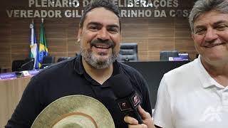 Vice-prefeito Moadil Fernando recebe o Deputado Estadual Valmir Moretto em Confresa.