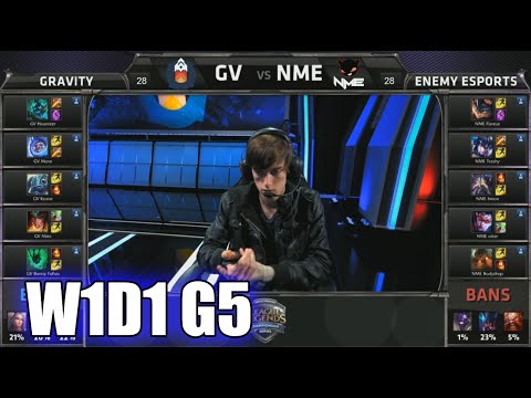 Gravity Gaming vs Enemy eSports | S5 NA LCS Summer 2015 Week 1 Day 1 | GV vs NME W1D1 G5 Round 1