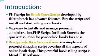 Book Store Script, PHP Script for Book Store, Ready-made Book Store Software