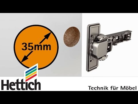 Diamètre des charnières à boîtier, Hettich pour les bricoleurs