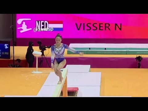 ZHANG Qingying wins AA Bronze 🥉- HUGE 14,833 Beam - All-around Final - World Championships 2025