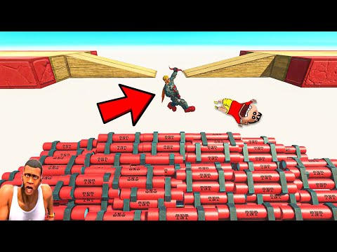 TNT FLOOR vs EVERY UNIT CHALLENGE SHINCHAN and CHOP in ANIMAL REVOLT BATTLE SIMULATOR