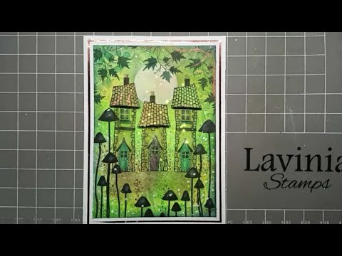 Bella's House and the Quirky Mushrooms by Eleana Evans - A Lavinia Stamps Tutorial