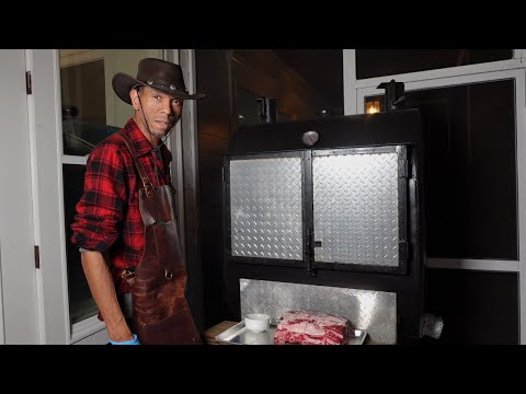 Prime Rib Bone In Rosted Over Open Fire