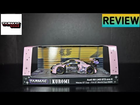 Feature Image thumbnail for the video blog Tarmac Works - Audi R8 LMS GT3 evo II Kuromi - 2024 Macau GT Cup - REVIEW by  booster_diecast