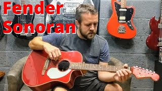 Video thumbnail for Fender Sonoran SCE Electro Acoustic Guitar by The Guitar Manifesto