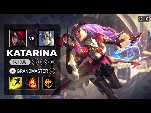 Katarina vs Galio Mid - KR Grandmaster - Patch 12.10 Season 12