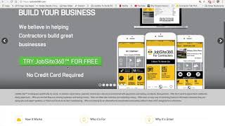 Creating Your New JobSite 360 Account On The Web