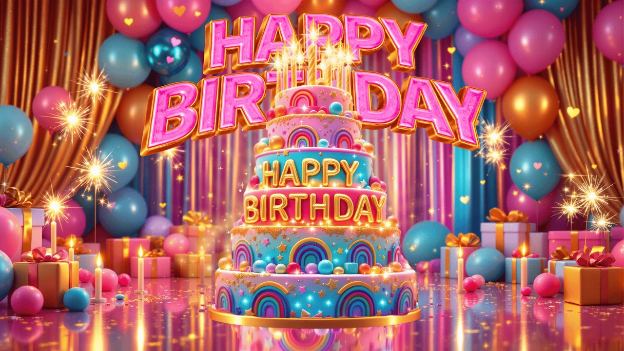 Happy Birthday Song 🎂🎈 Celebrate with Music & Cake