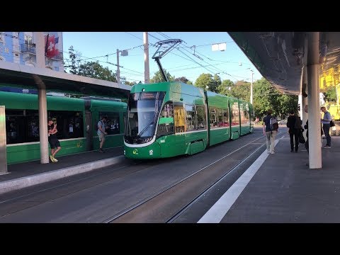 Basel Trams - SBB Railway station - 14/08/19