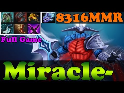 Dota 2 - Miracle- 8316MMR Plays Sven - Full Game - Ranked Match Gameplay