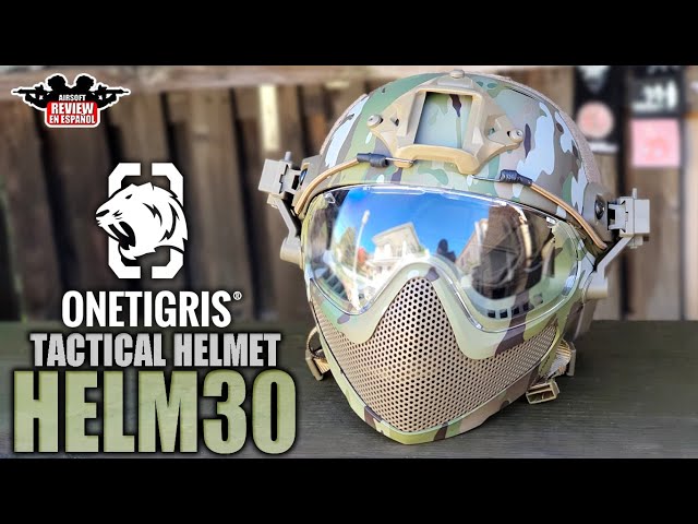 Vídeo relacionado con Cascos tácticos Mich con máscara Desmontable para Airsoft, Paintball y Caza Actividades al Aire Libre