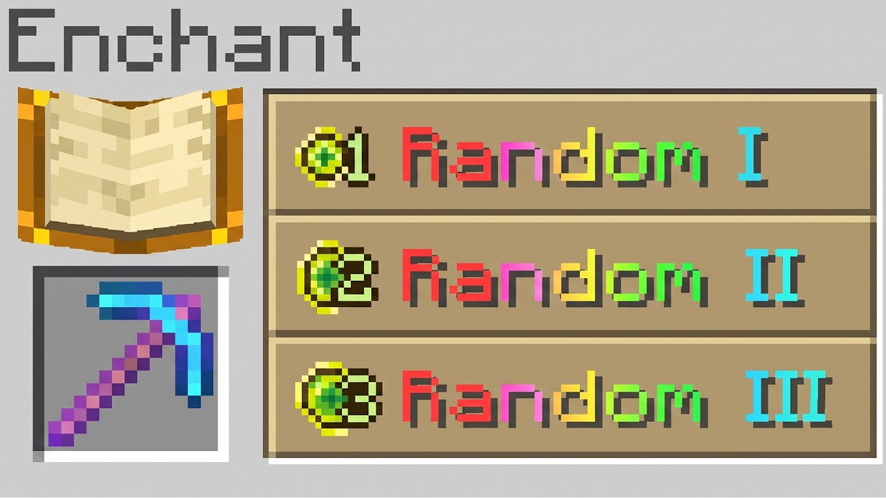 MINECRAFT MA con L'INCANTAMENTO RANDOM