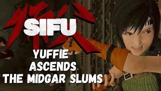 Yuffie Ascends the Midgar Slums