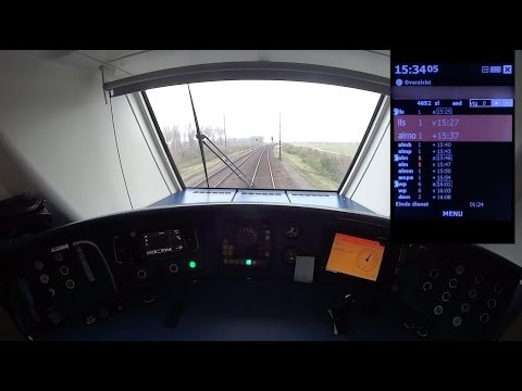 Train Driver's POV slt Zwolle - Amsterdam MET DIENSTKAARTJE 2016